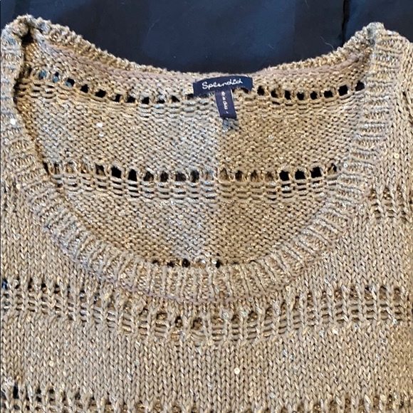 Splendid grey with sequins sweater - Picture 3 of 4